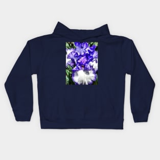 Classic Look Iris Closeup Kids Hoodie